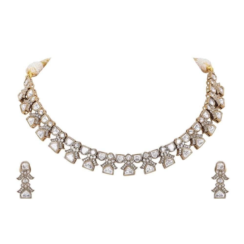 elegant necklace with earrings set For Women & Girls - Auraa Trends