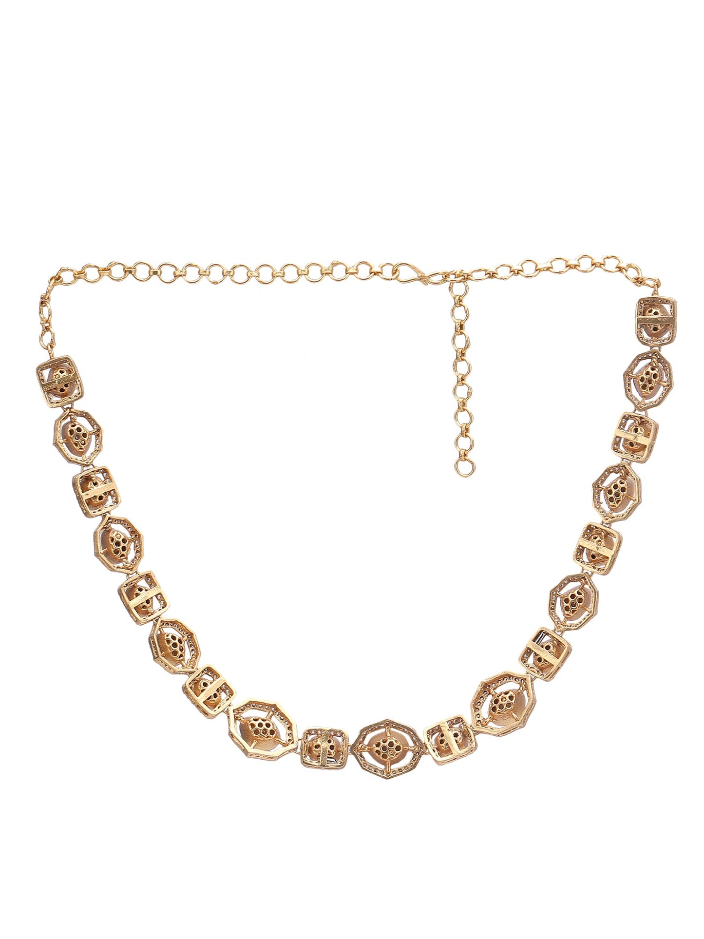 Elegant Pearl Necklace and Earring Duo for Any Occasion - Auraa Trends - Necklace Set -Necklace Set Fashion Jewellery Festive