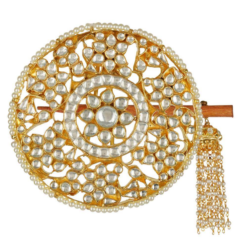 Enchanting Gold Plated Juda Accessory with Stick - Auraa Trends