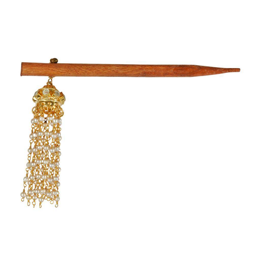 Enchanting Gold Plated Juda Accessory with Stick - Auraa Trends