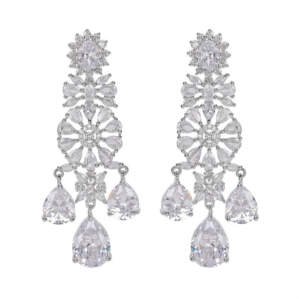 Exquisite Diamond Bridal Jewelry Set - Auraa Trends