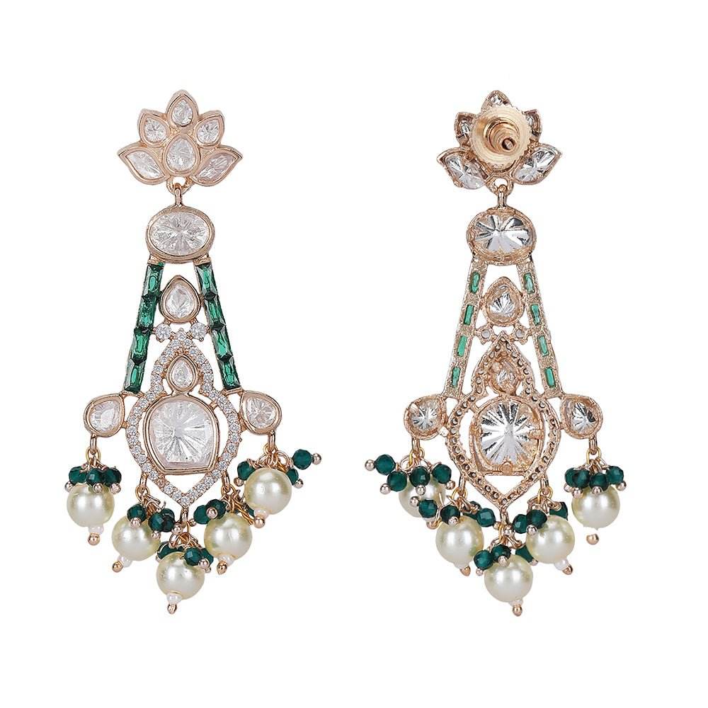 Exquisite Kundan Bridal Choker Necklace Set with Maangtikka - Auraa Trends