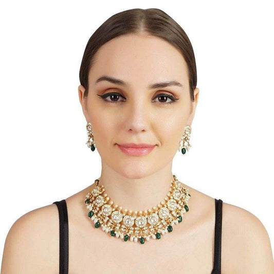 Exquisite Kundan Necklace Set - Auraa Trends
