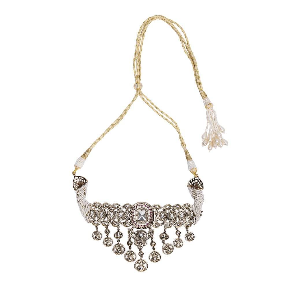 Exquisite Moissanite Choker Necklace Set - Auraa Trends