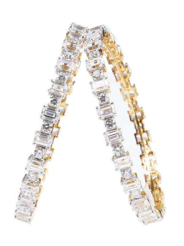Glamorous Swarovski Sterling Silver Bracelet - Auraa Trends