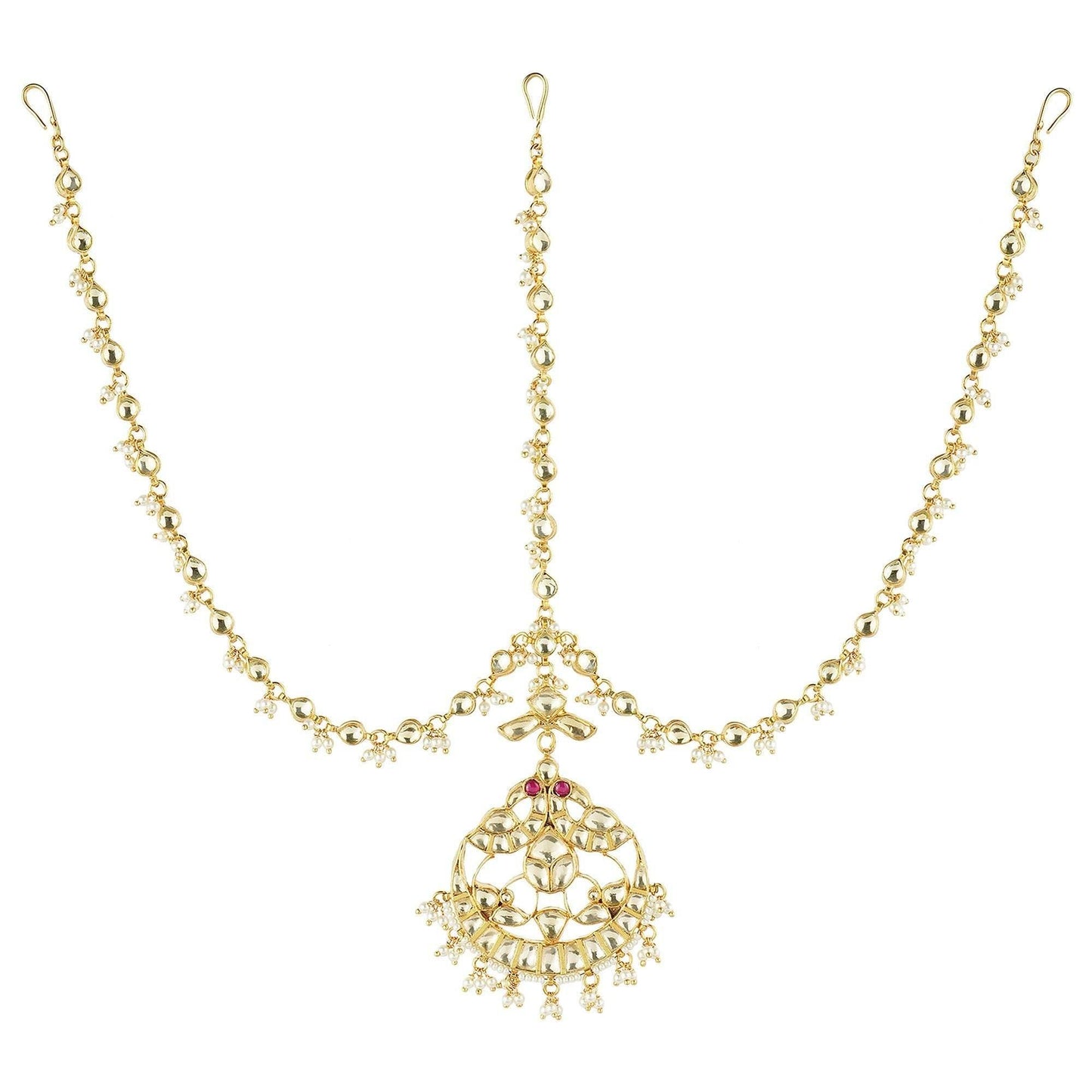 Gleaming Kundan Mathapatti - Auraa Trends