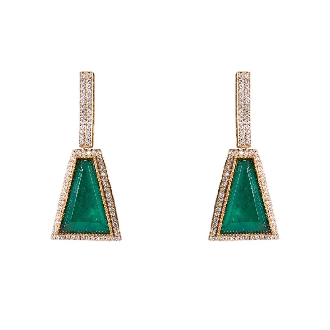 Gold Finish Pearl & Emerald Drop Choker Pendant Necklace Set – Traditional Bridal Jewelry for Weddings & Festive Wear - Auraa Trends - necklace - - Auraa Trends - Gold Finish Pearl & Emerald Drop Choker Pendant Necklace Set – Traditional Bridal Jewelry for Weddings & Festive Wear