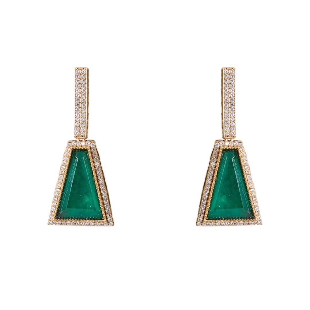 Gold Finish Pearl & Emerald Drop Choker Pendant Necklace Set – Traditional Bridal Jewelry for Weddings & Festive Wear - Auraa Trends