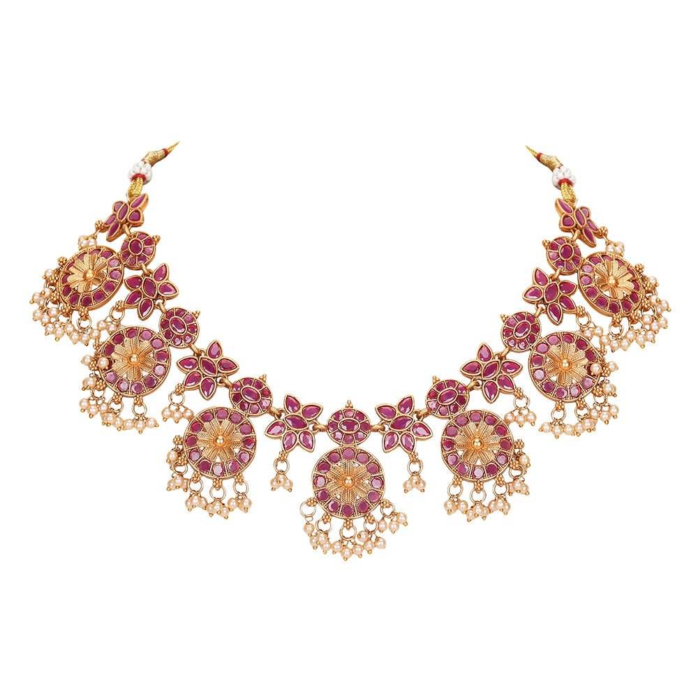 Gold-Plated Necklace Set - Auraa Trends