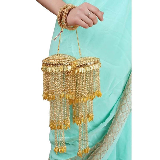 Grand Bridal Gold-Plated kaleere - Auraa Trends
