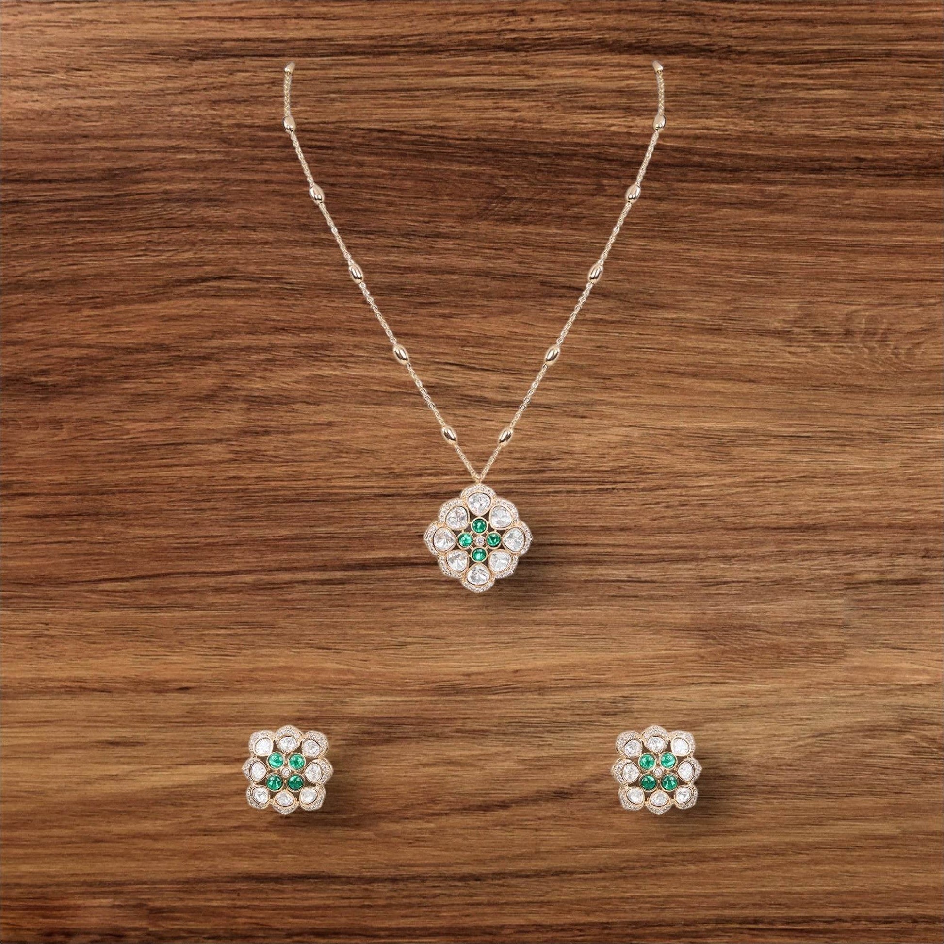 Grand Multi-Layered Kundan Pearl Bridal Necklace Set Earrings - Auraa Trends