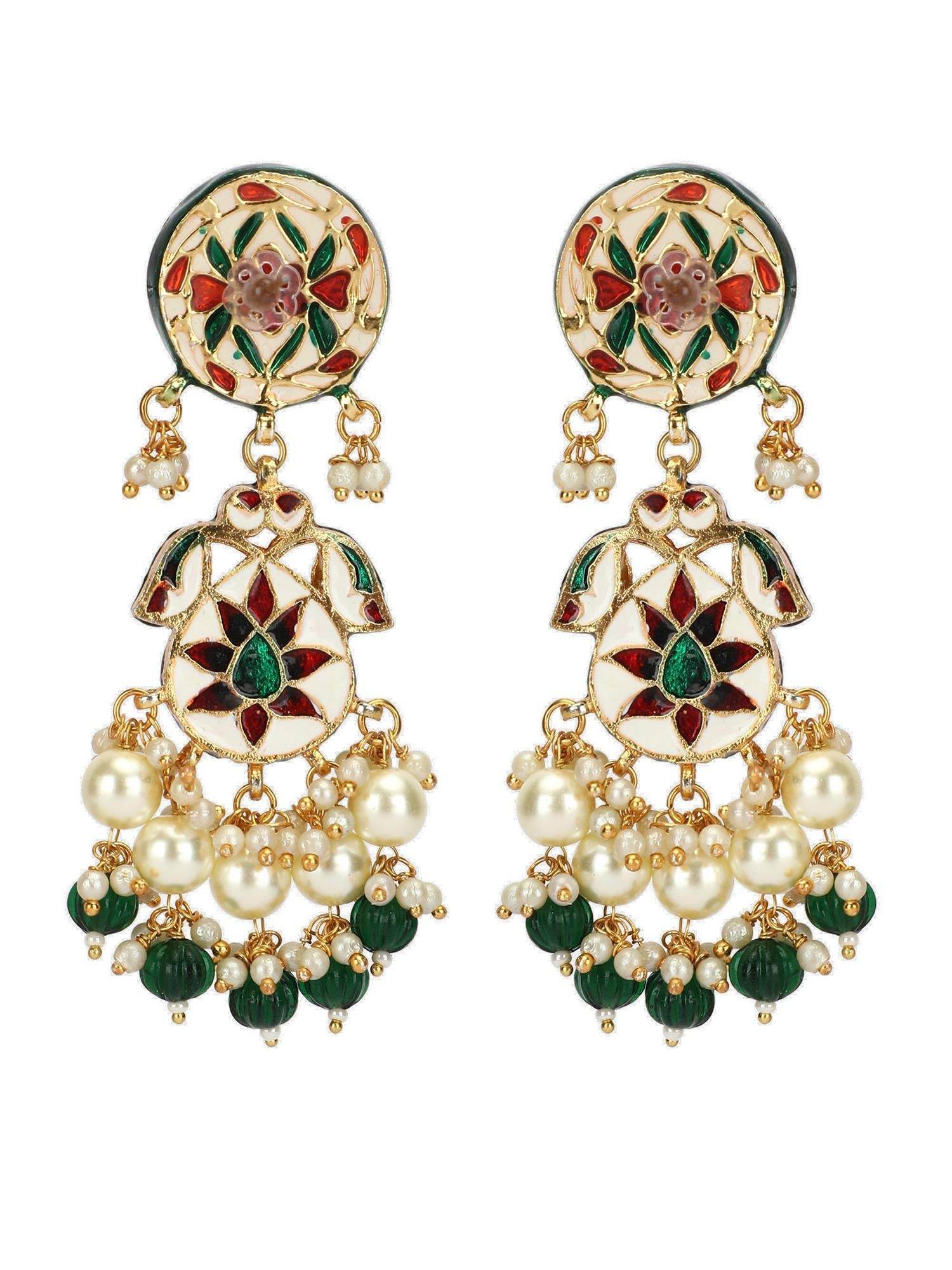 Kundan Long Rani Haar Necklace Set – Elegant Traditional Jewelry - Auraa Trends