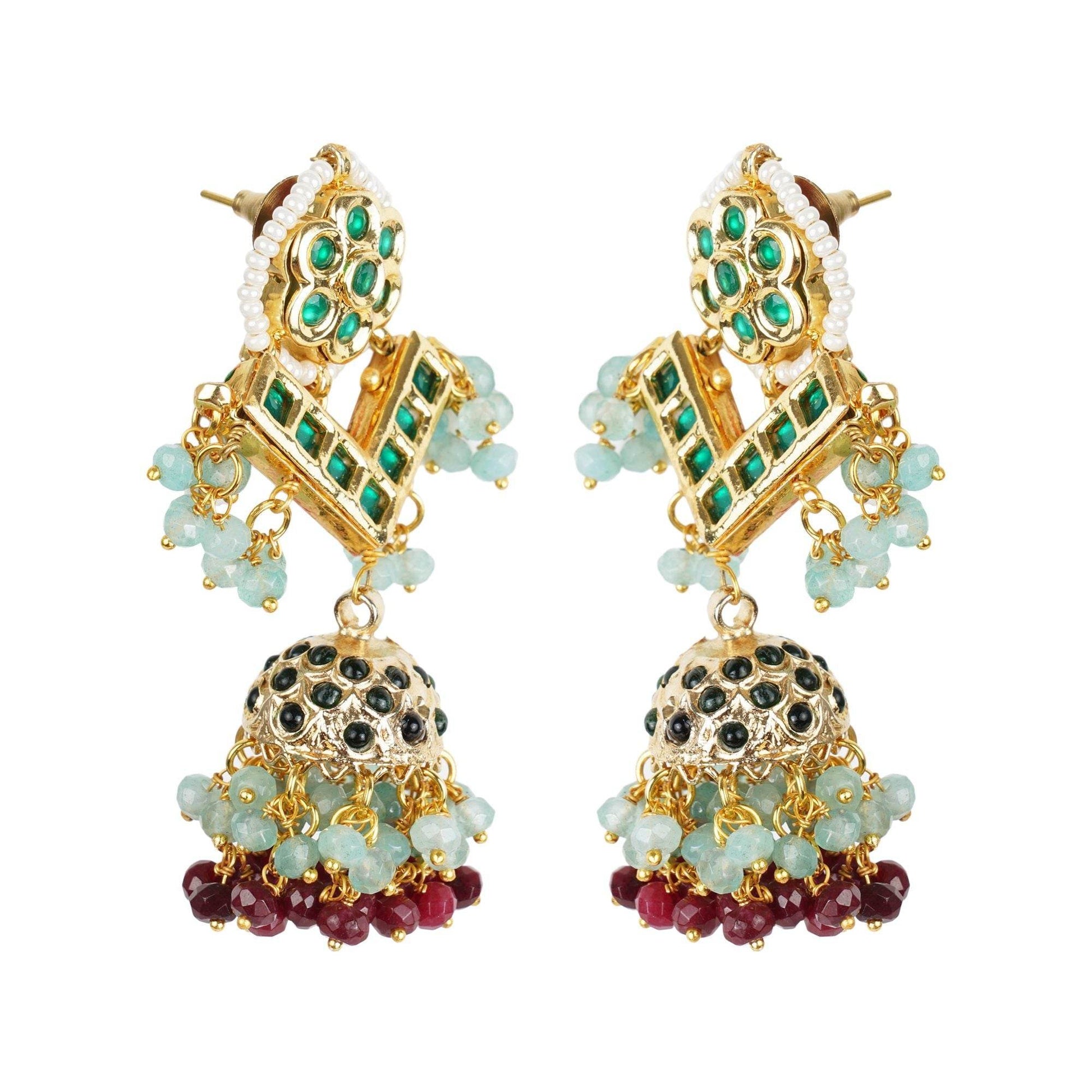 Mesmerizing Kundan Necklace Set - Auraa Trends