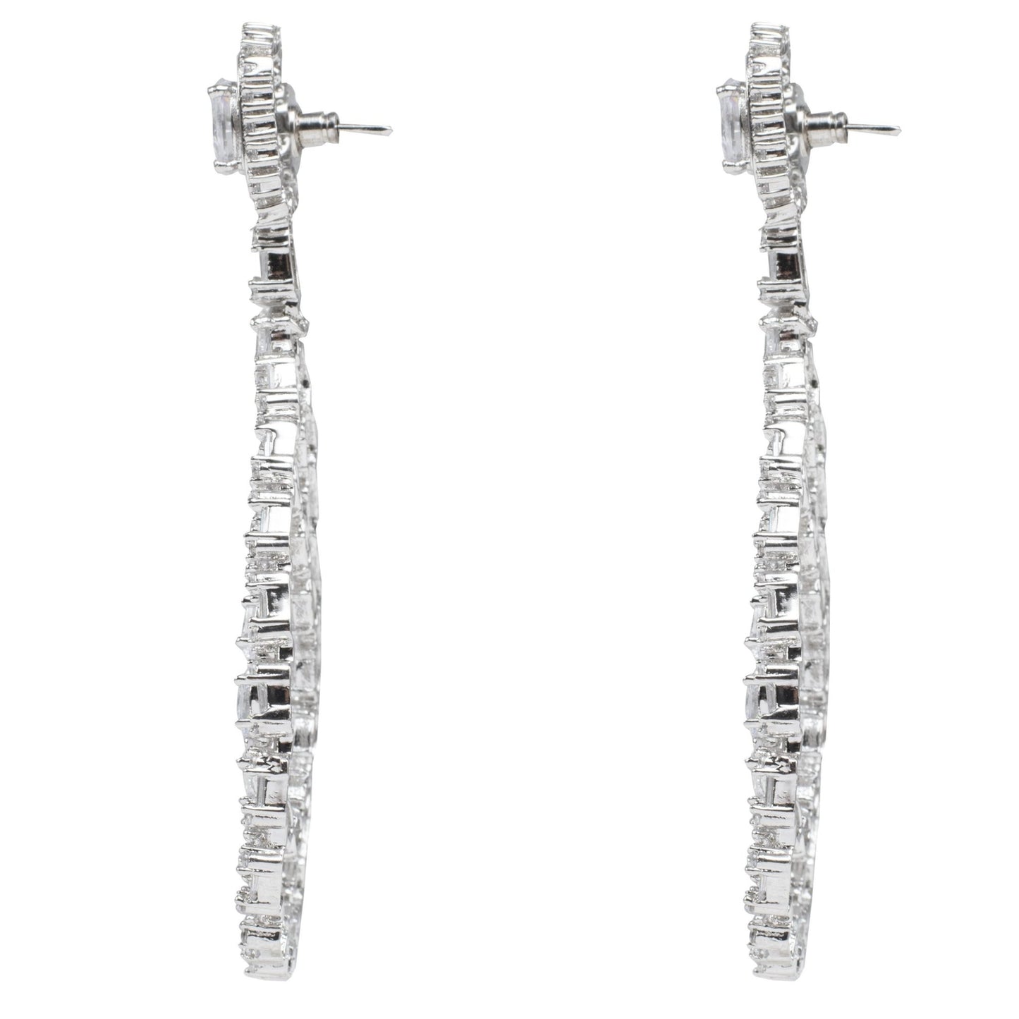 Moissanite Chandelier Earring For Women & Girls - Auraa Trends - Chandelier Earrings - Trends - Moissanite Chandelier Earring