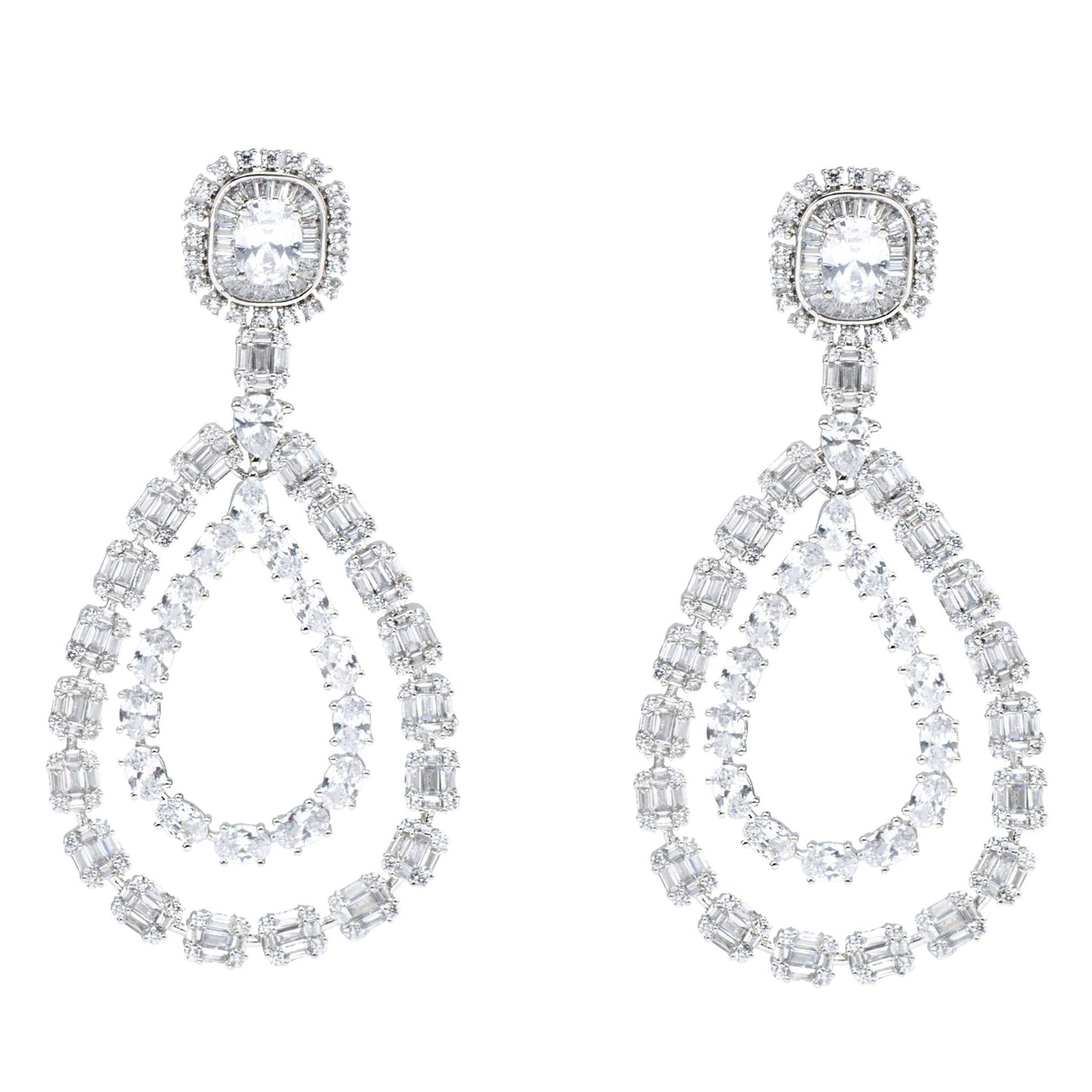 Moissanite Chandelier Earring For Women & Girls - Auraa Trends - Chandelier Earrings - Trends - Moissanite Chandelier Earring