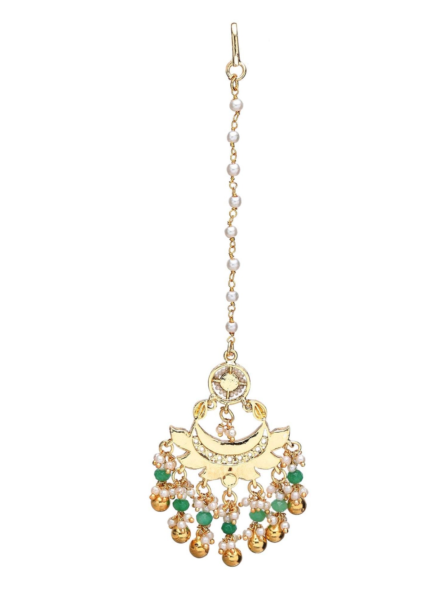 Multicolor Temple Crystal Necklace Set for Women - Auraa Trends