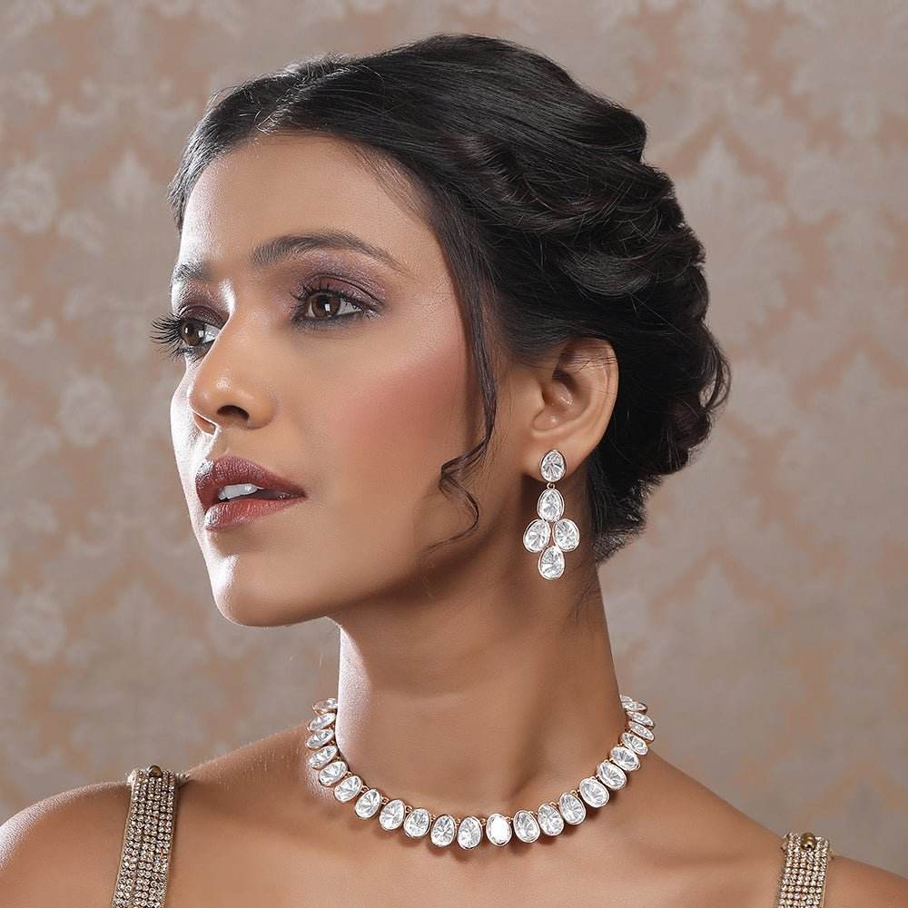 necklace earring set for women - Auraa Trends