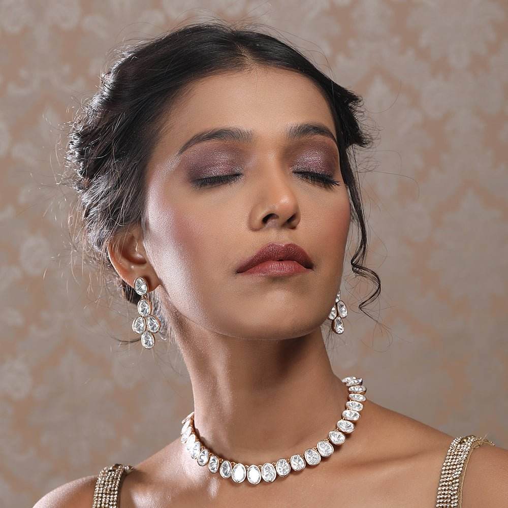 necklace earring set for women - Auraa Trends