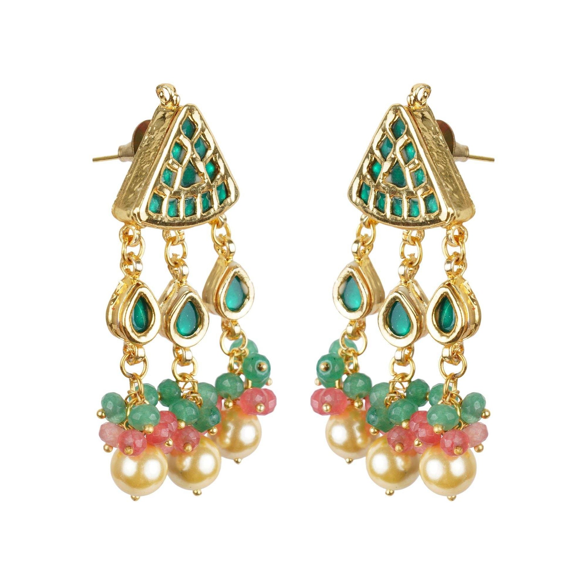 Necklace Set Crowned Kundan - Auraa Trends