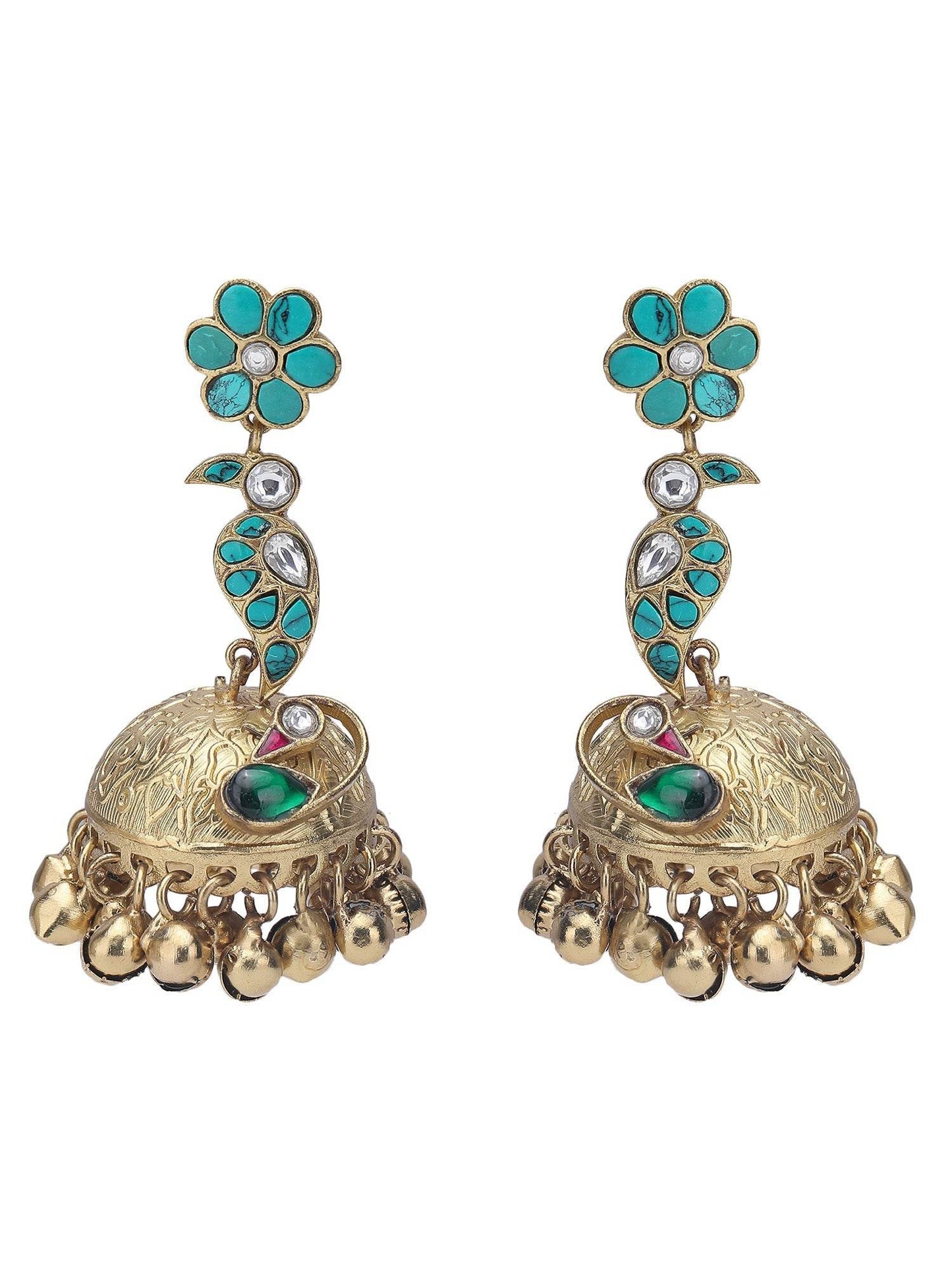 Polki Handcrafted Beaded Necklace Set - Auraa Trends