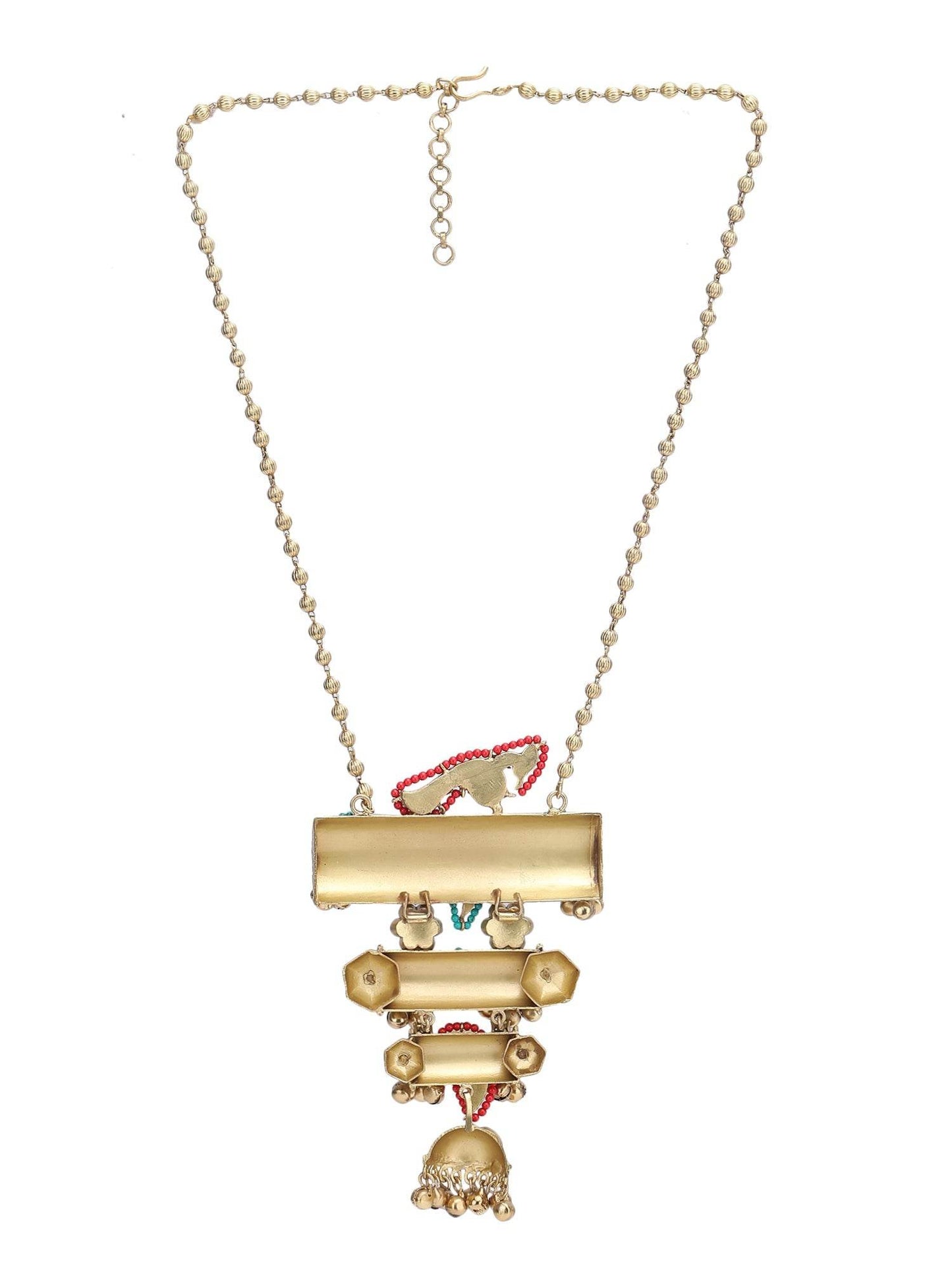 Polki Handcrafted Beaded Necklace Set - Auraa Trends