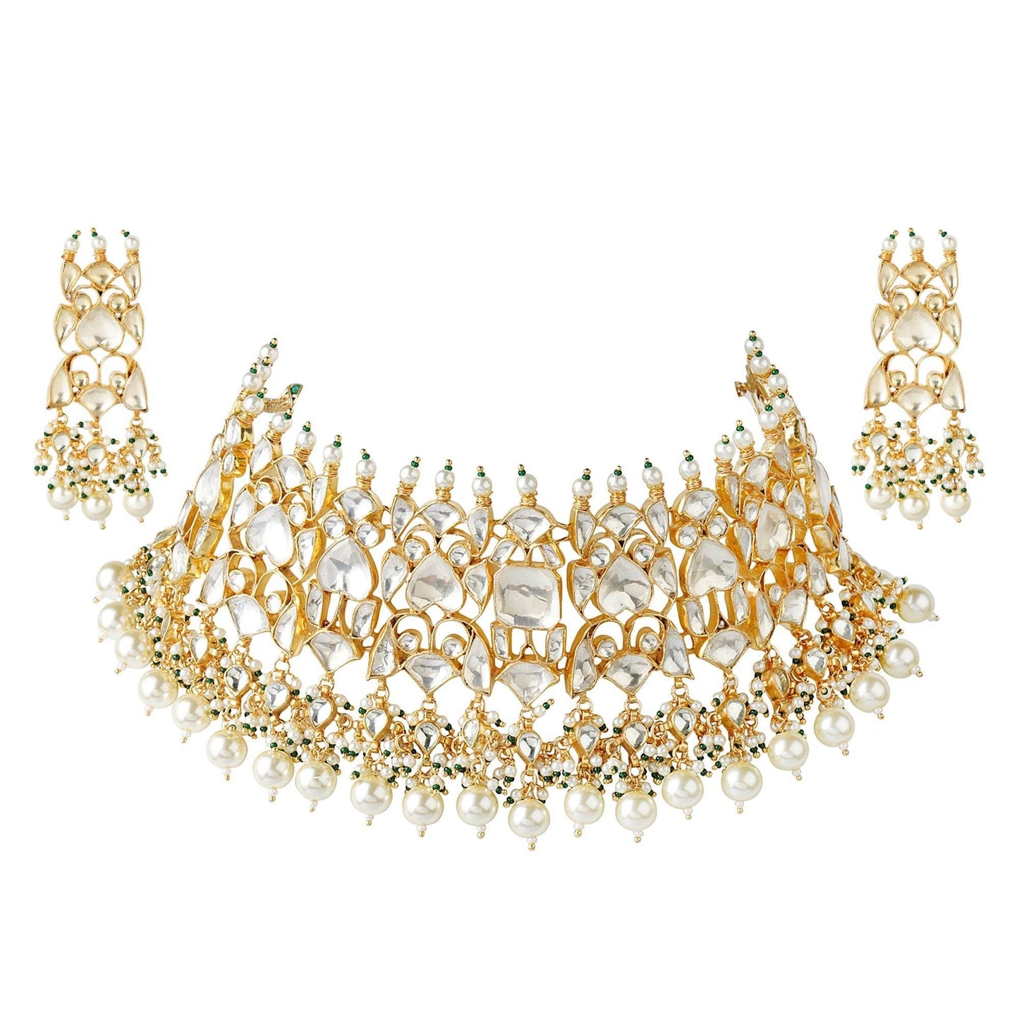 Prestigious Kundan Necklace Set - Auraa Trends