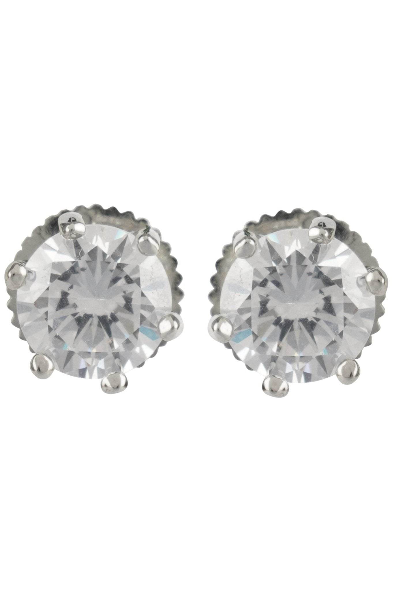 Pristine Rhodium Finish Diamond Necklace set - Auraa Trends