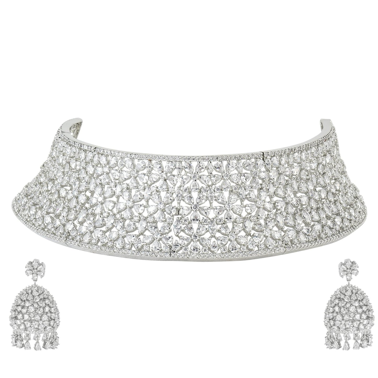 Radiant Choker Set for Women - Auraa Trends - Necklaces - # - Auraa Trends - Radiant Choker Set for Women