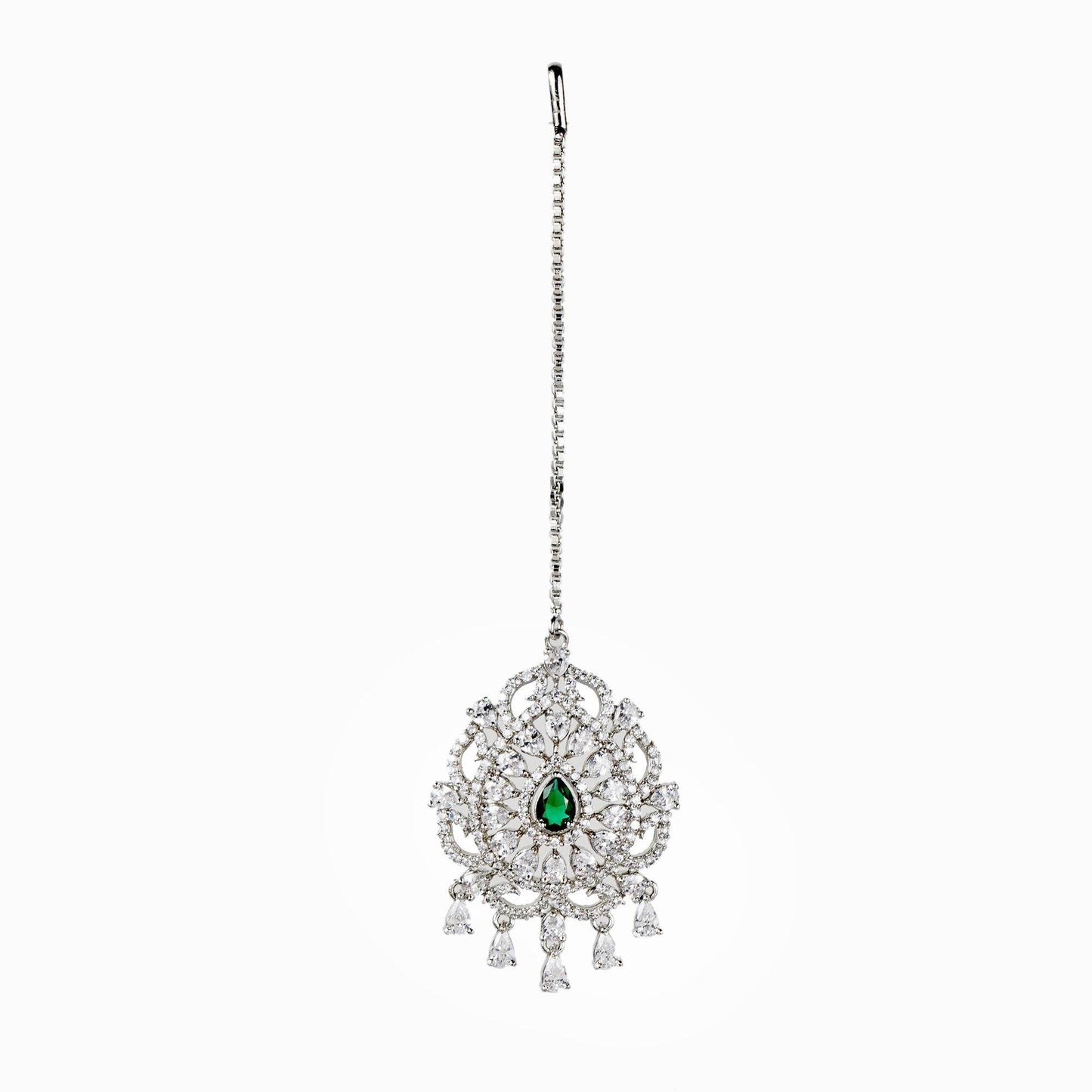 Radiant Diamonte Maangtikka - Auraa Trends