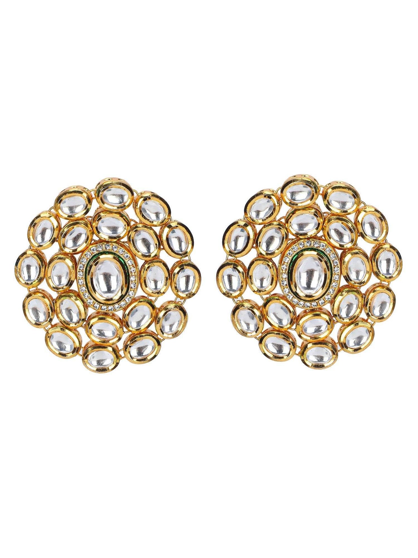 Royal Kundan Gold-Plated Bridal Choker Necklace Set - Auraa Trends