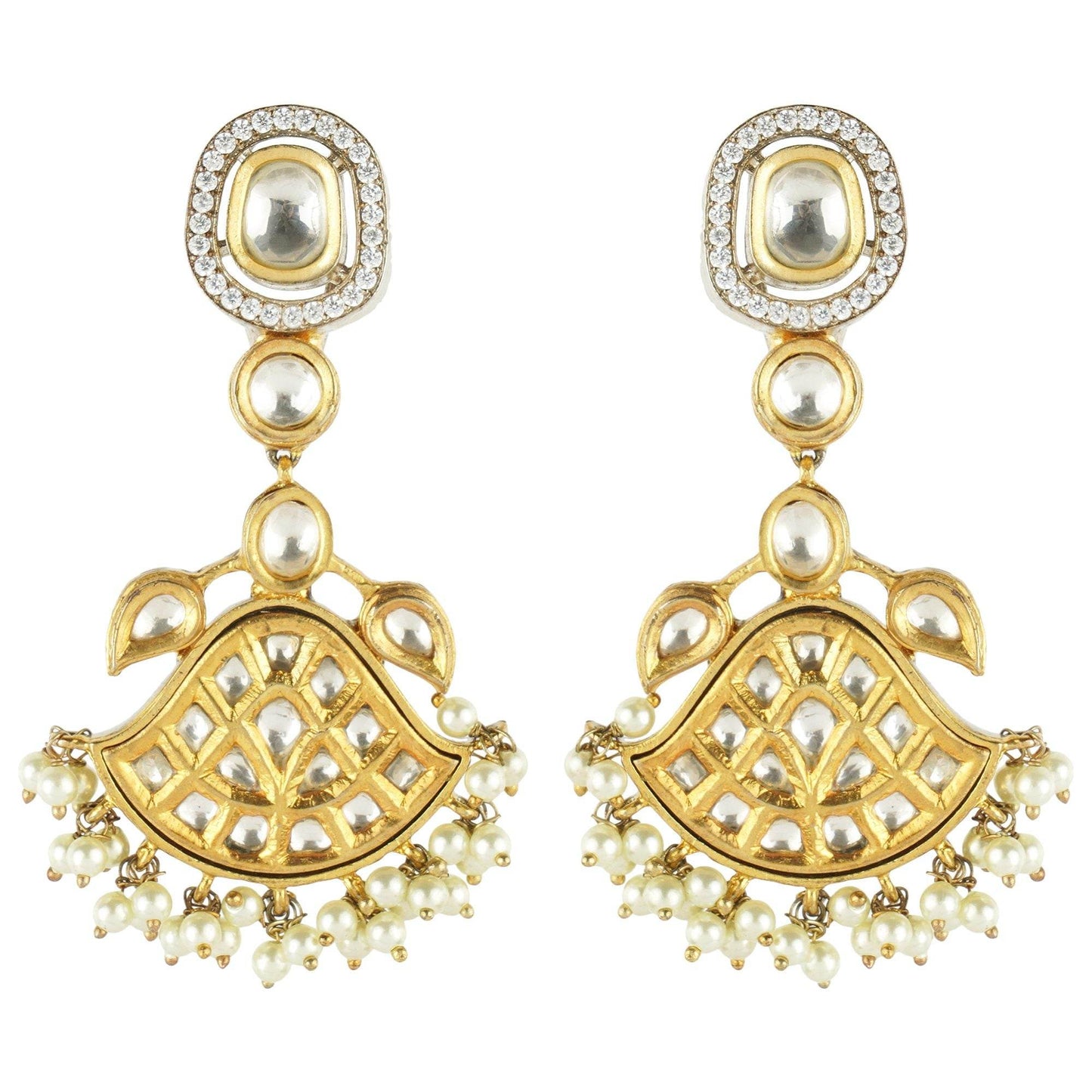 Royal Kundan Hasli Necklace Set - Auraa Trends