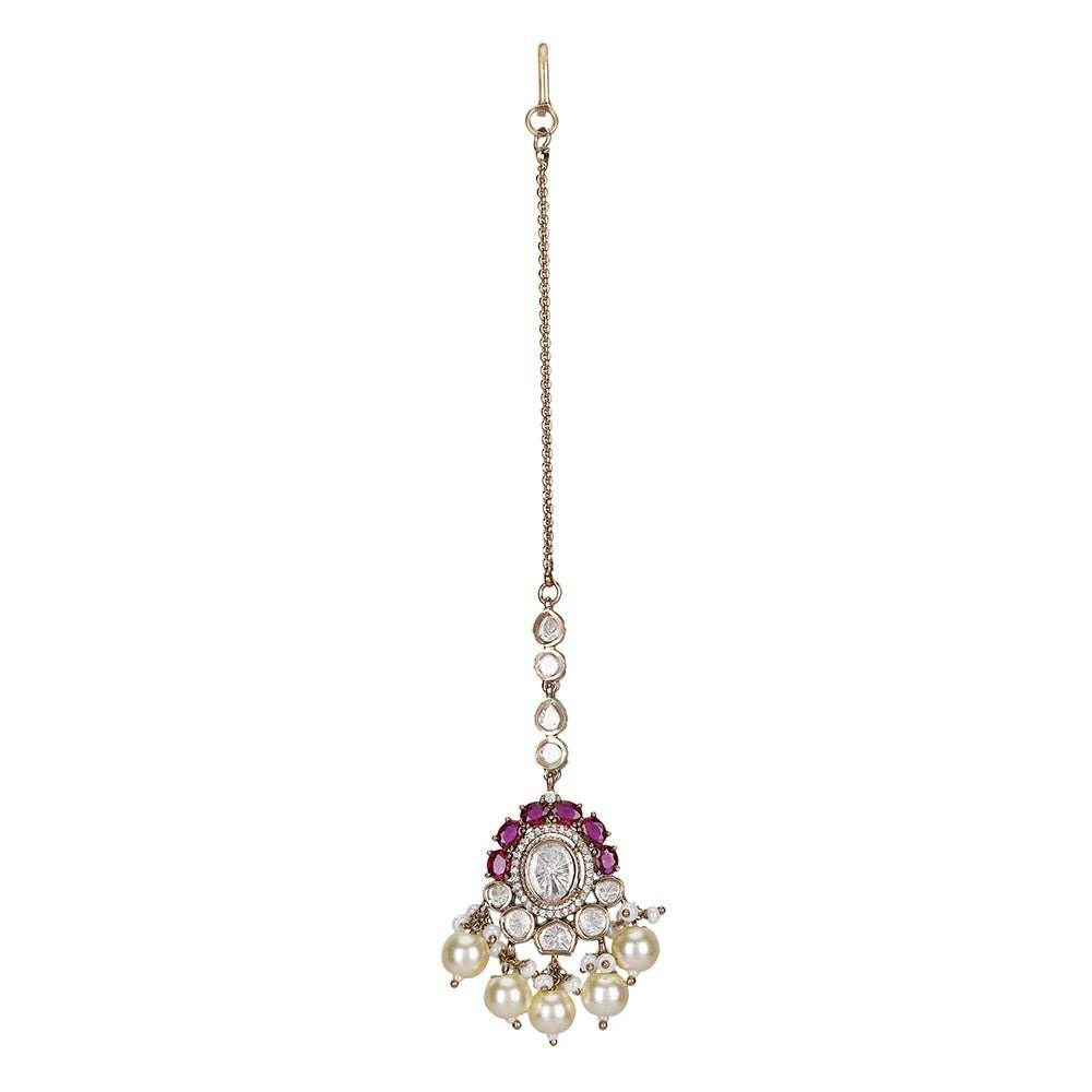 Royal Kundan & Pearl Bridal Jewelry Set - Auraa Trends