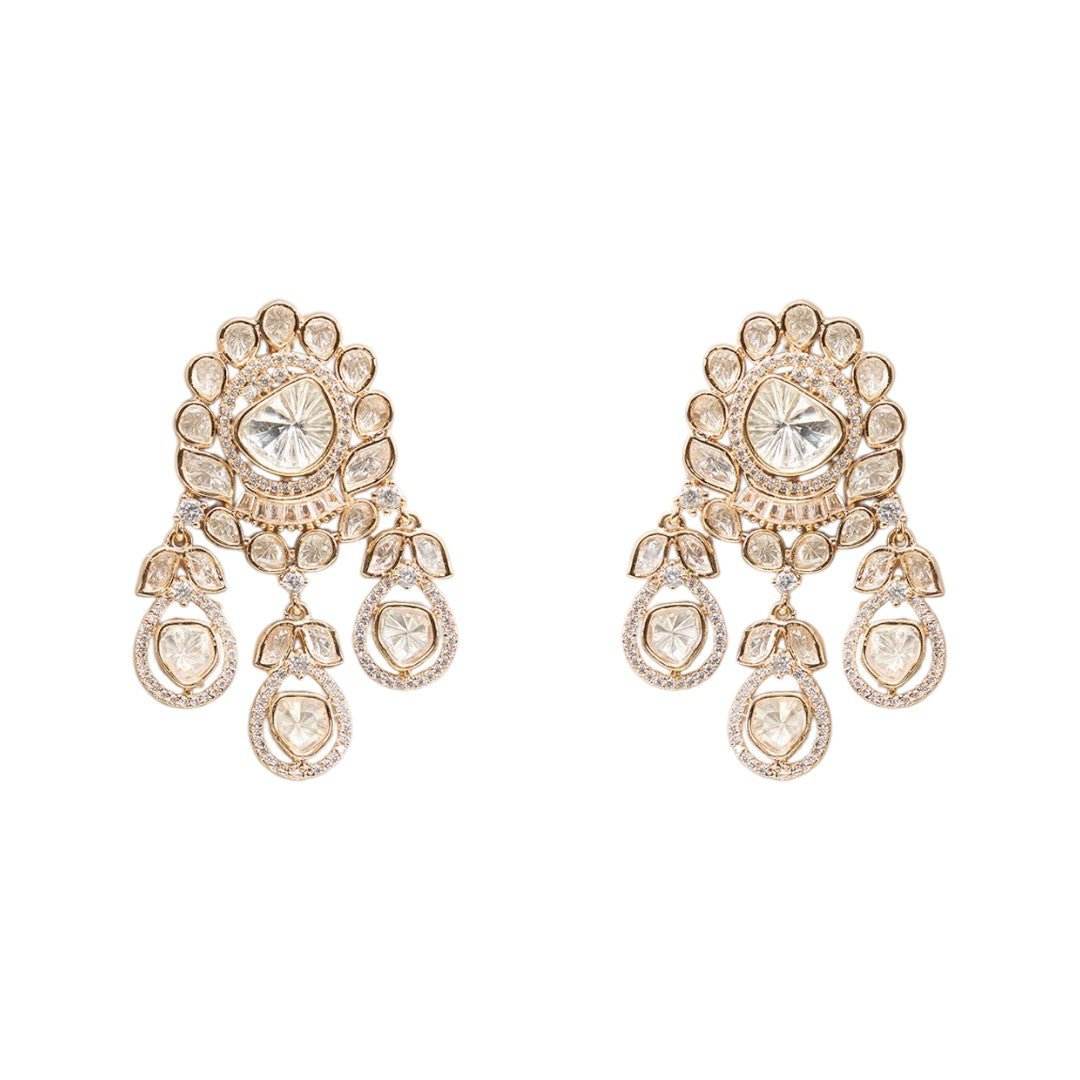 Royal Kundan Wedding Jewellery Set – Choker, Earrings & Maang Tikka - Auraa Trends