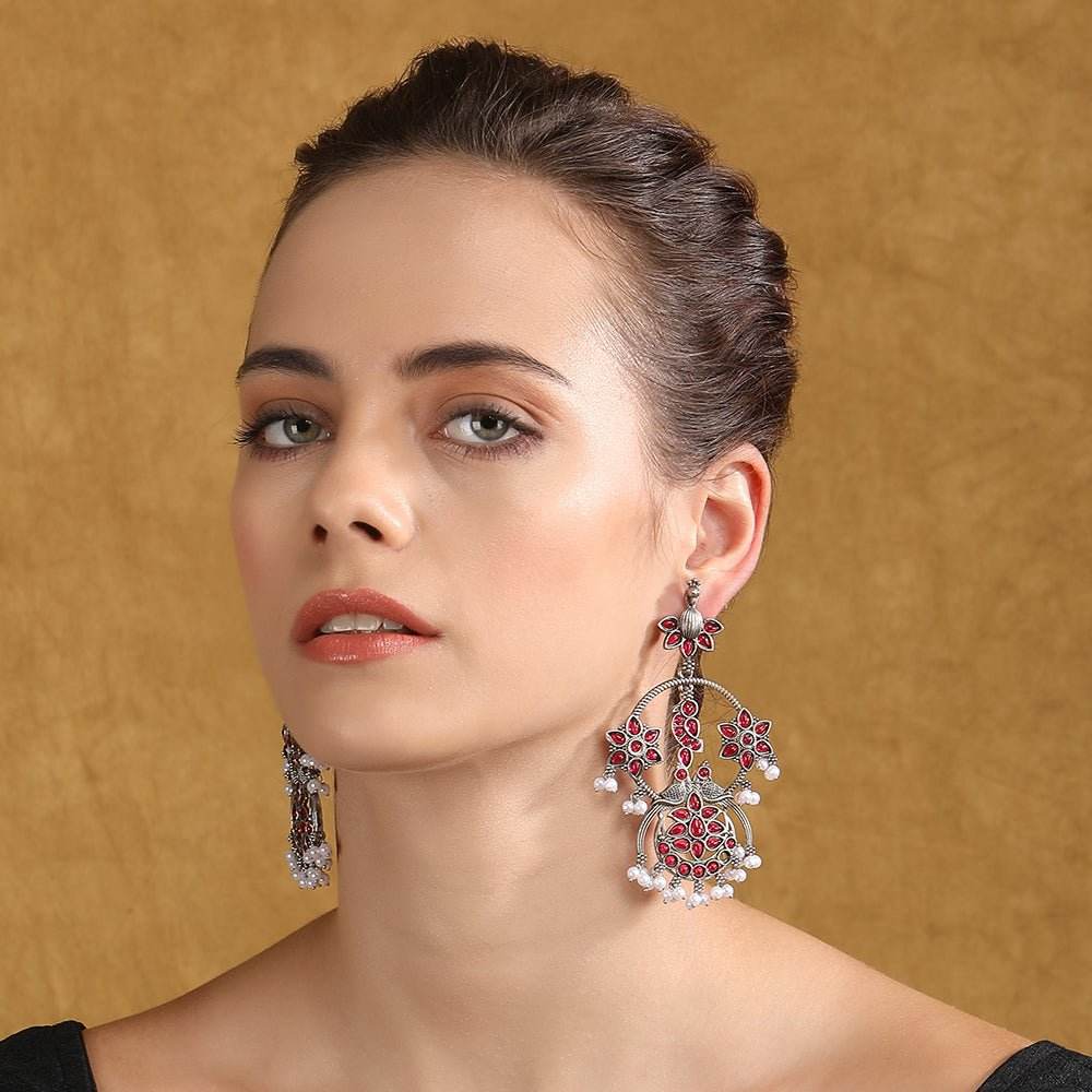 Silver Earring - Auraa Trends