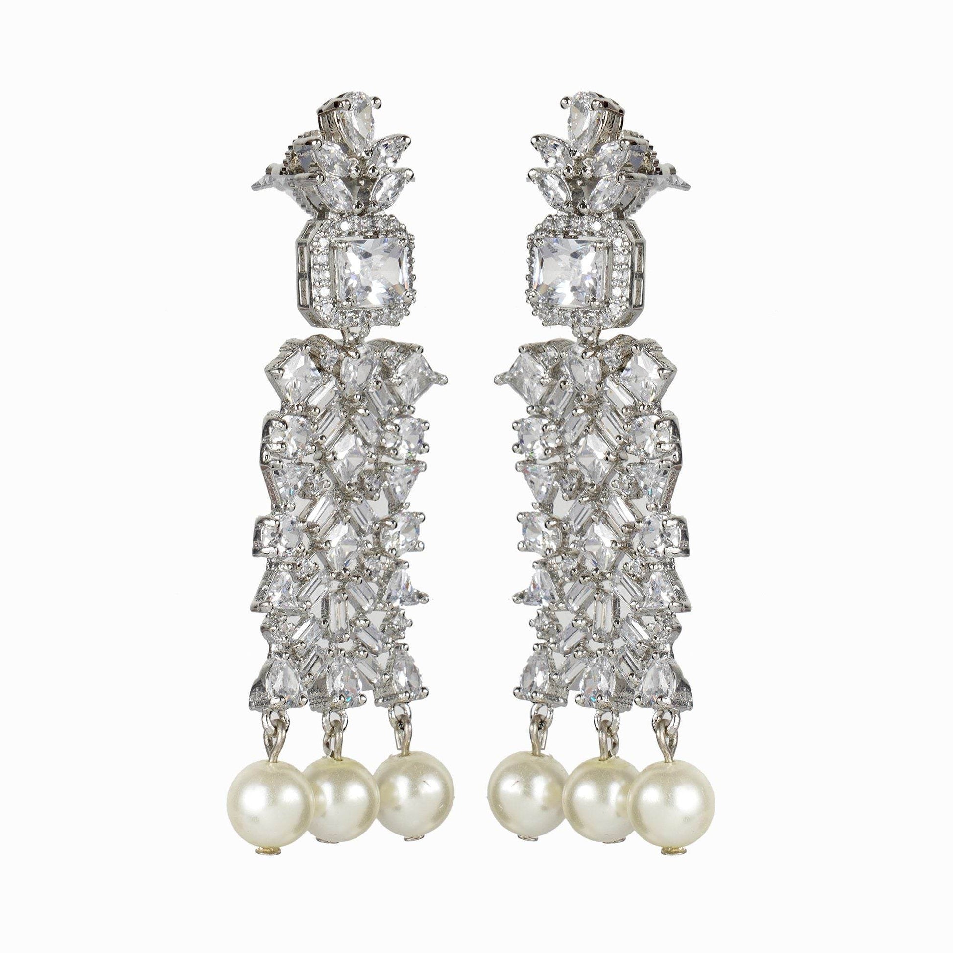 Timeless Diamonte Necklace Set - Auraa Trends