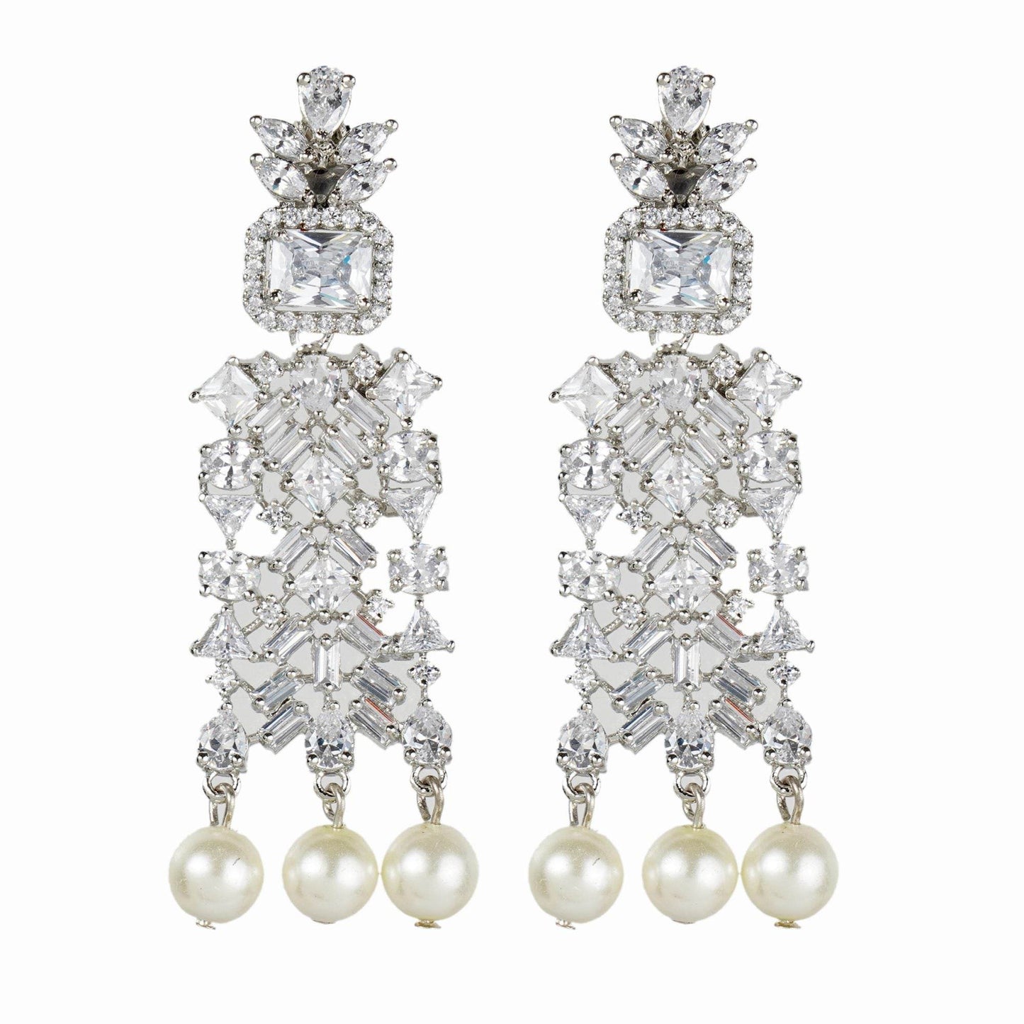 Timeless Diamonte Necklace Set - Auraa Trends