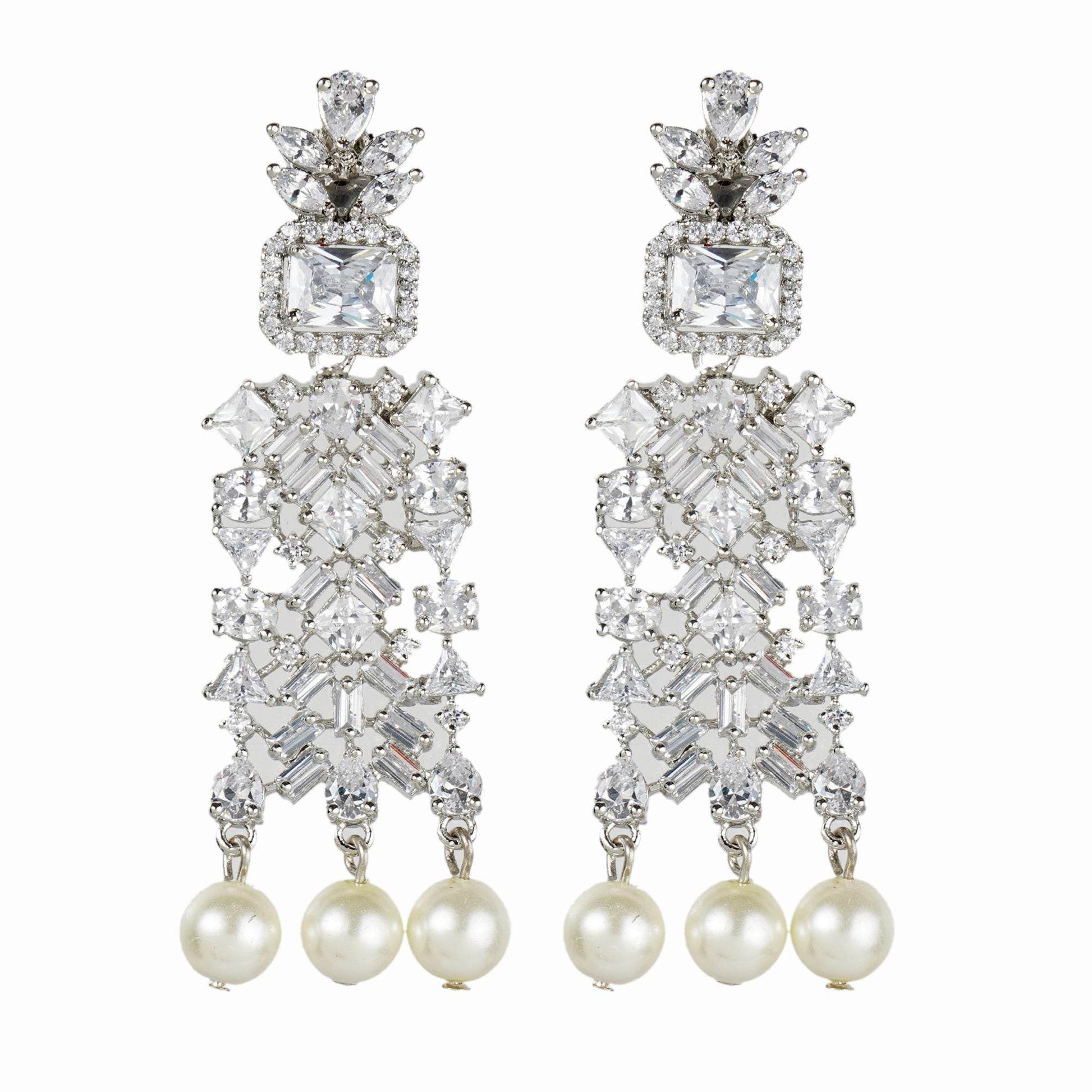 Timeless Diamonte Necklace Set - Auraa Trends