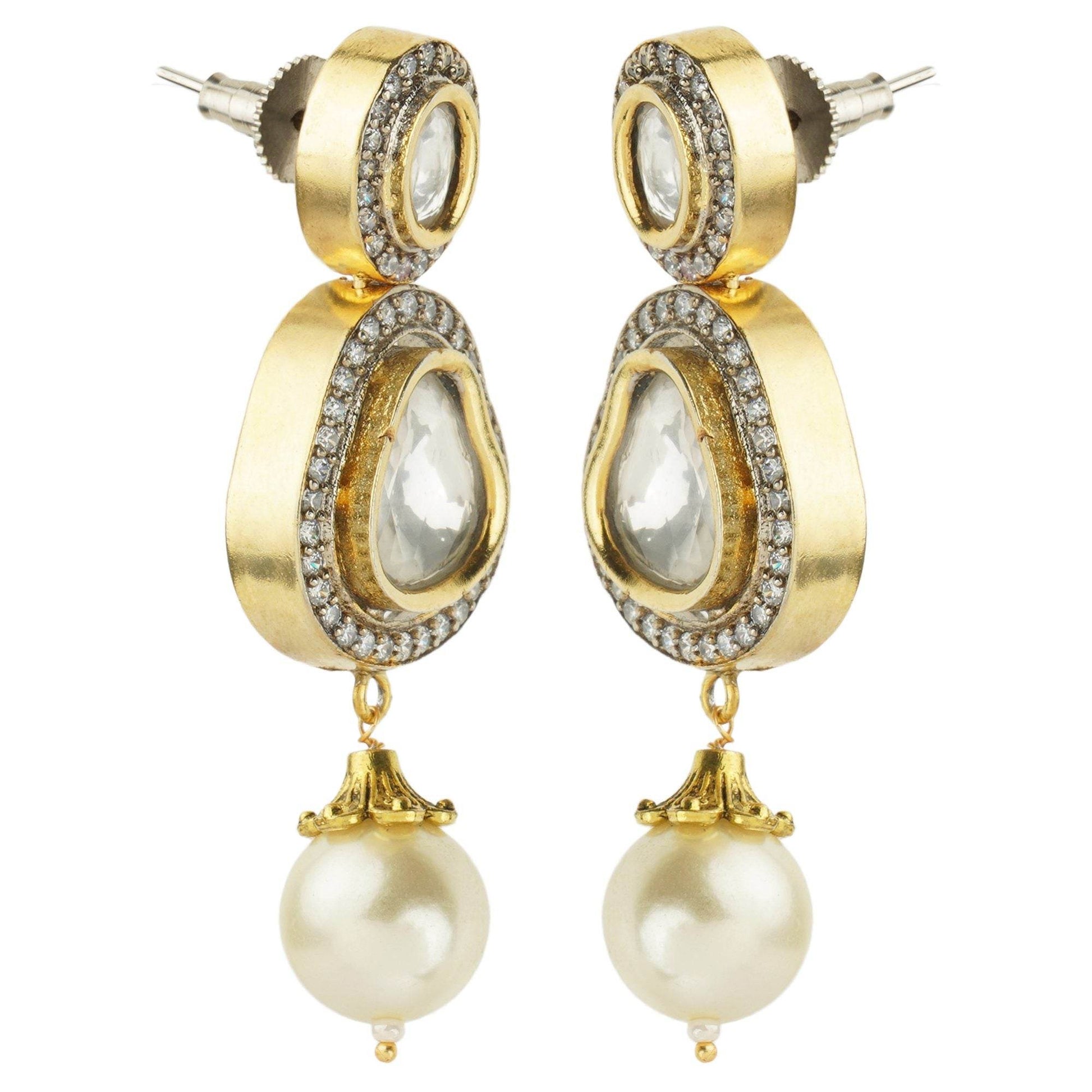 Timeless Kundan Necklace Set - Auraa Trends