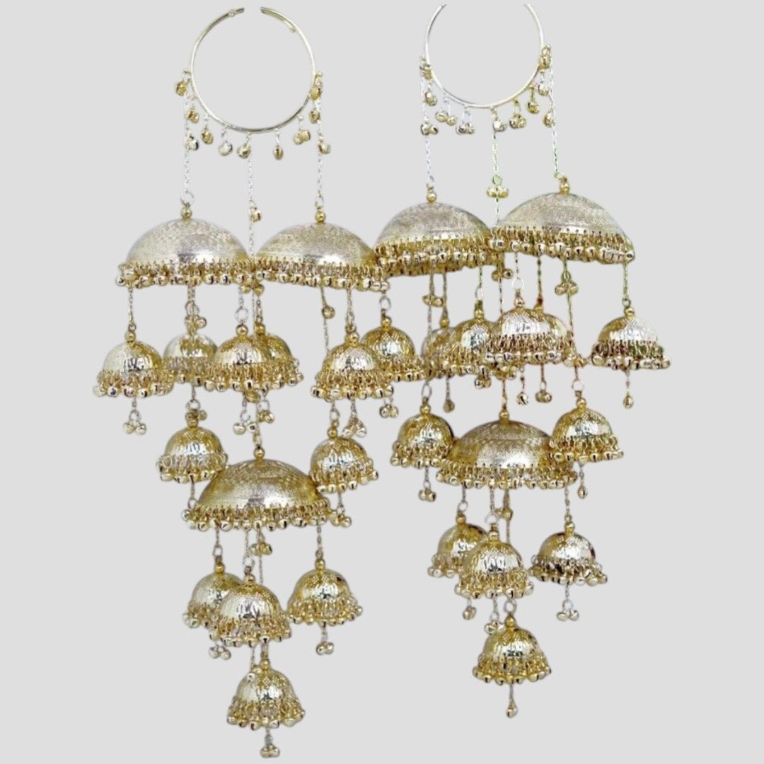 Traditional Gold - Plated Multi - Layered Bridal Kaleere - Auraa Trends - Kaleere - - Auraa Trends - Traditional Gold - Plated Multi - Layered Bridal Kaleere