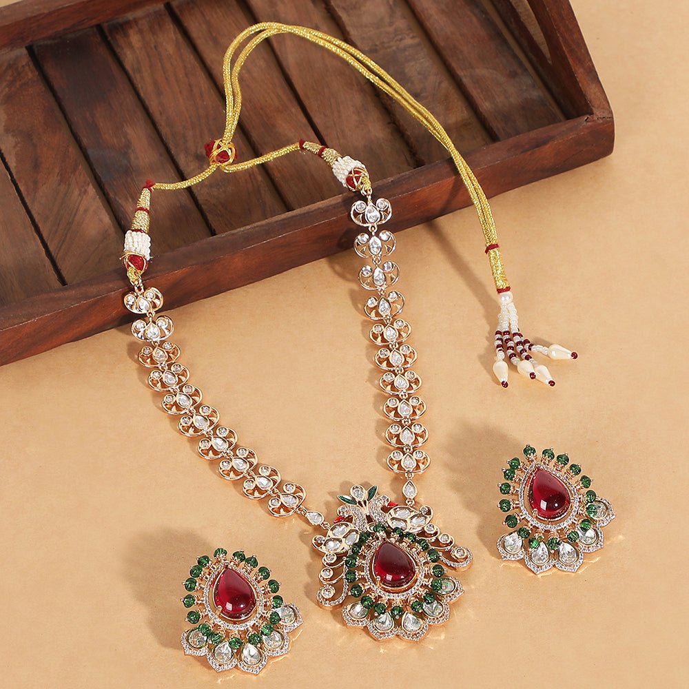 Vintage Necklace Earring Set - Auraa Trends - Necklace Set - # - Auraa Trends - Vintage Necklace Earring Set