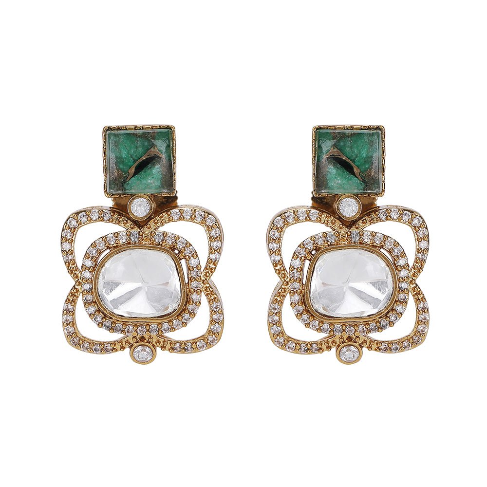 Wedding Jewelry Necklace And Earring Set - Auraa Trends - Necklace Set - # - Auraa Trends - Online Necklace And Earring Set
