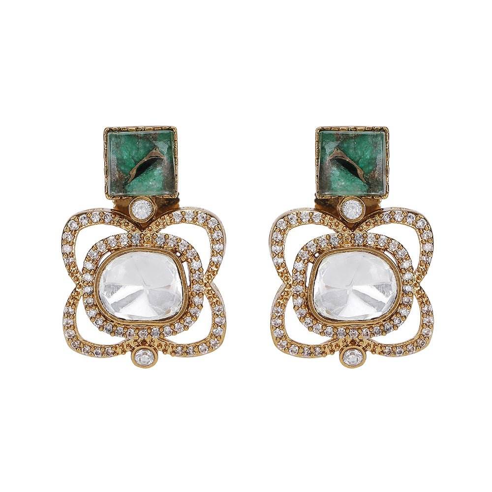 Wedding Jewelry Necklace And Earring Set - Auraa Trends