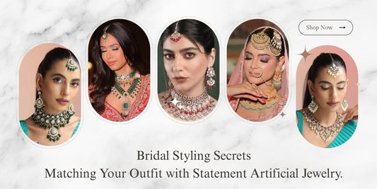 Bridal Styling Secrets: Matching Your Outfit with Statement Artificial Jewellery - Auraa Trends