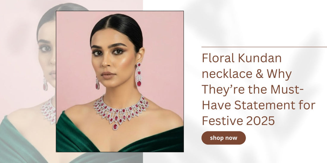 Floral Kundan necklace & Why They’re the Must-Have Statement for Festive 2025 - Auraa Trends
