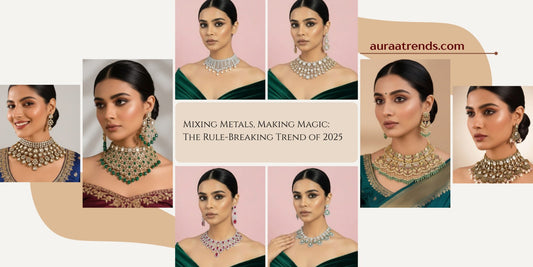 Mixing Metals, Making Magic: The Rule-Breaking Jewellery Trend of 2025 - Auraa Trends