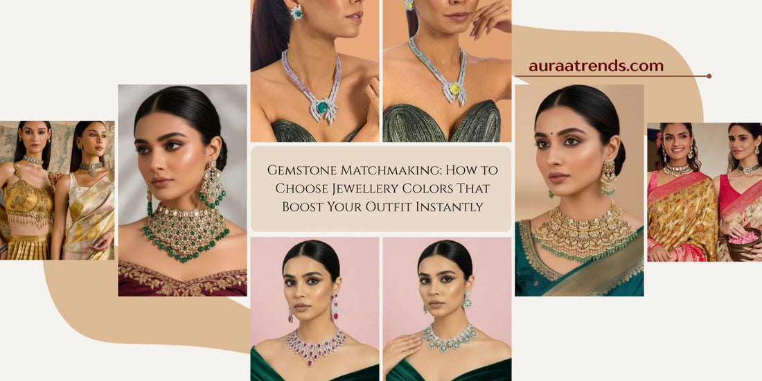 Gemstone Matchmaking: How to Choose Jewellery Colors That Boost Your Outfit Instantly - Auraa Trends
