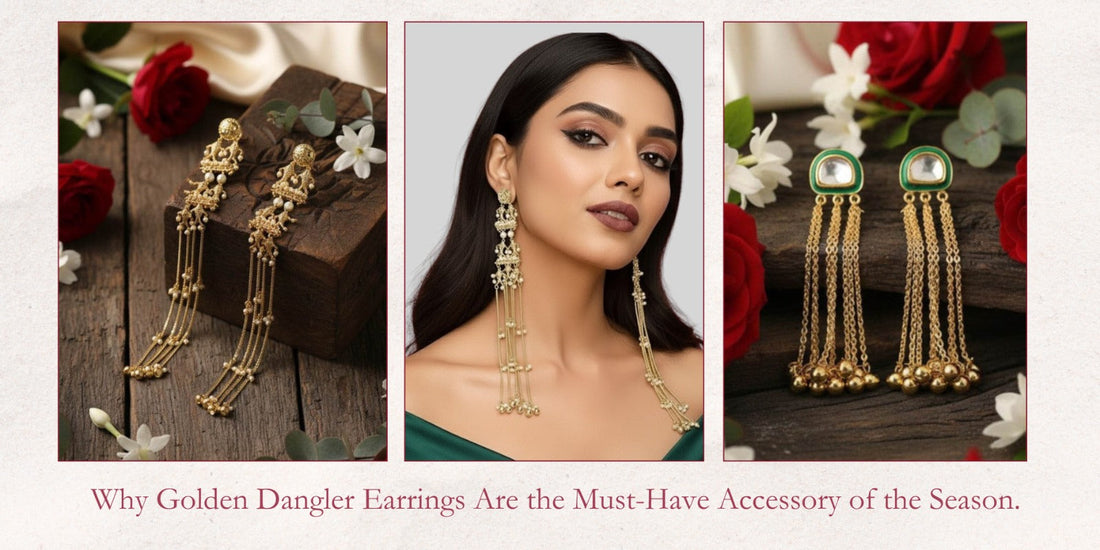 Why Golden Dangler Earrings Are the Must-Have Accessory of the Season - Auraa Trends