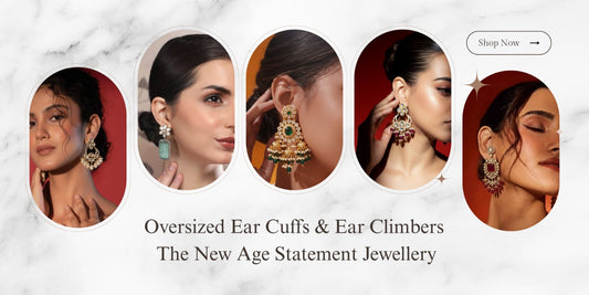Oversized Ear Cuffs & Ear Climbers: The New Age Statement Jewellery - Auraa Trends