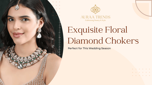 Exquisite Floral Diamond Chokers Perfect for This Wedding Season - Auraa Trends