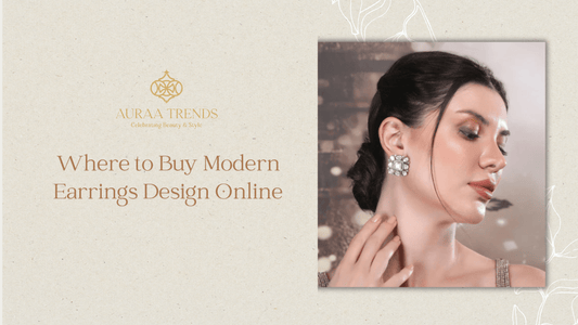 Where to Buy Modern Earrings Design Online - Auraa Trends